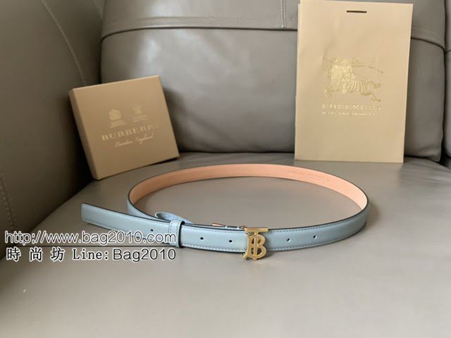 BURBERRY女士皮帶 巴寶莉磨砂牛皮高端休閒腰帶  jjp1051
